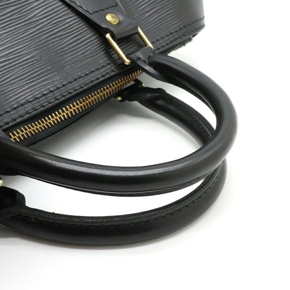 LOUIS VUITTON Louis Vuitton Epi Speedy 30 Handbag Leather Noir Black M59022 - Picture 4 of 8